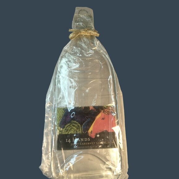 Treasures Of The Vine Cheese Board 14 Hands Wine Bottle Upcycled - Picture 2 of 7